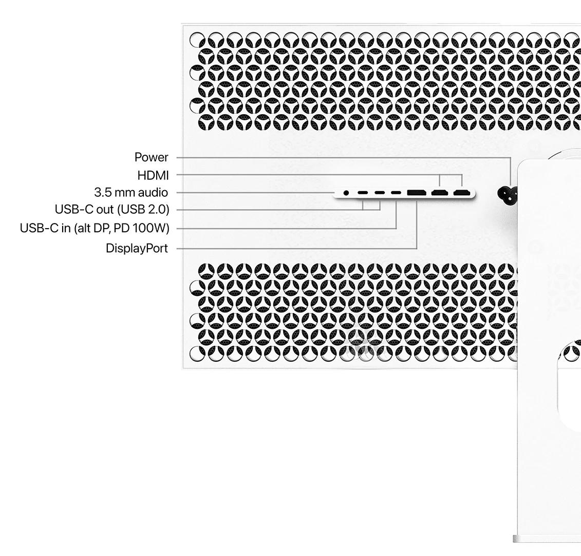 Kuycon W34KB ports edge detail